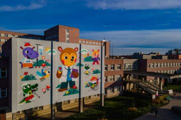 Nowy mural na szpitalu dziecięcym