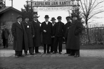 Brama wjazdowa do kopalni Jan Kanty w 1936 roku