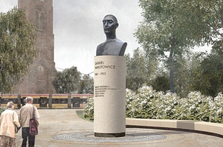 Pomnik Gabriela Narutowicza w Warszawie. Tak będzie wyglądał!