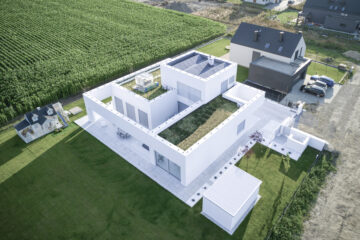 Biały dom w Tychach inspirowany twórczością Shigeru Bana i Eduardo Souto de Moury whitemad17