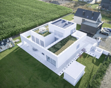 Biały dom w Tychach inspirowany twórczością Shigeru Bana i Eduardo Souto de Moury whitemad17