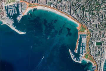 Bulwary w Cannes zostaną przebudowane, widok z lotu ptaka