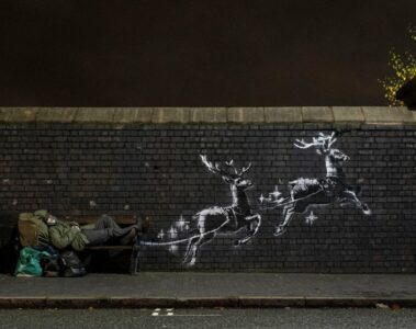 banksy-reindeer-mural-highlights-homelessness-during-holidays-designboom-1800-818