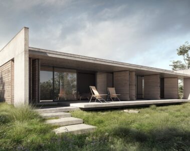 jednorodzinny dom z betonu