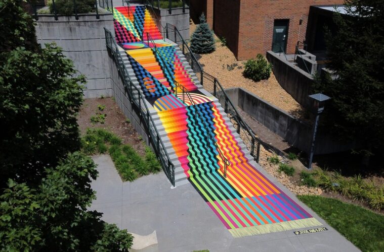 kolorowe schody