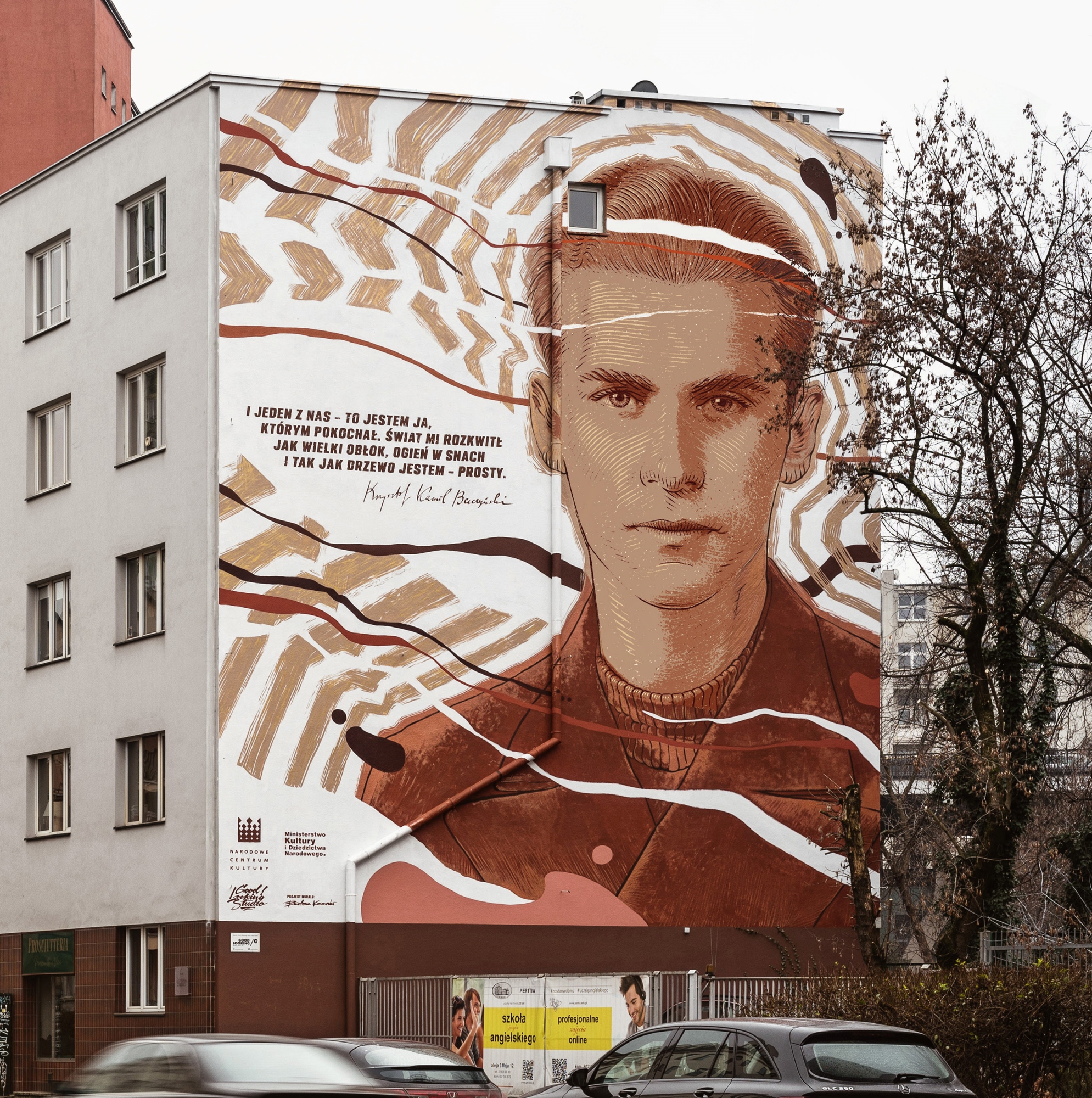 Mural Krzysztofa Kamila Baczyńskiego