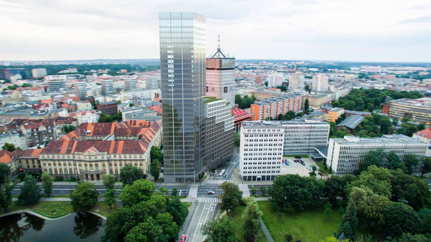 wieżowiec w Poznaniu