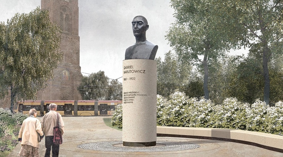 Pomnik Gabriela Narutowicza w Warszawie. Tak będzie wyglądał!